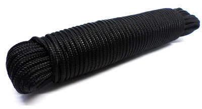 Zwart touw 10mm polypropyleen 30 meter